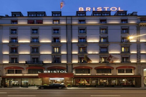 Внешний вид отеля Hotel Bristol в Женеве, фото 1