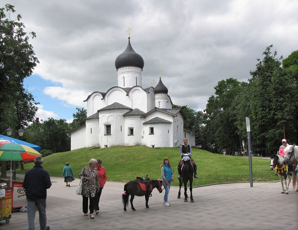 Orthodox church Saint Basil Church Na Gorke, Pskov, photo