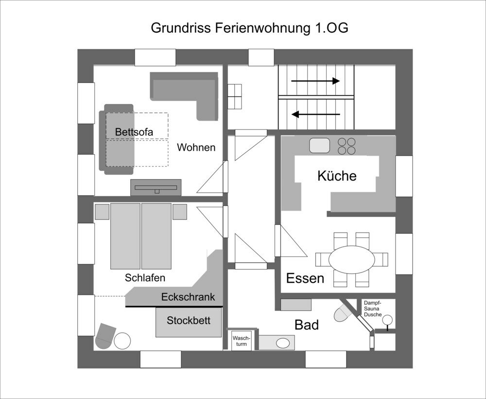 Фото Ferienwohnung im Fürstenland