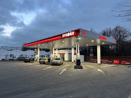 محطة وقود Lukoil ، مقاطعة فورونيج، صورة