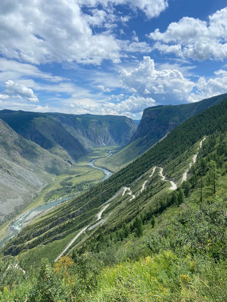 Observation deck Вид на перевал Кату-Ярык, Altai Republic, photo