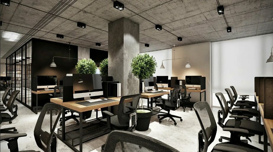 Дизайн офиса в современном стиле фото лофт Black Tower, real estate agency, Moscow, Melnitsky Lane, 6с1 - Yandex Maps