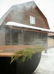 Russkaya banya na drovakh (derevnya Pochinki, Rozhdestvenskaya ulitsa, 25А) ، حمام البيت