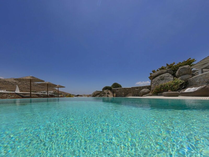 Гостиница Beautiful Large Luxury Villa, Private Pool, Stunning Views, Near Sea, Mykonos