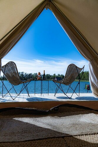 Гостиница Snäckö Canvas Hotell на Аландских островах