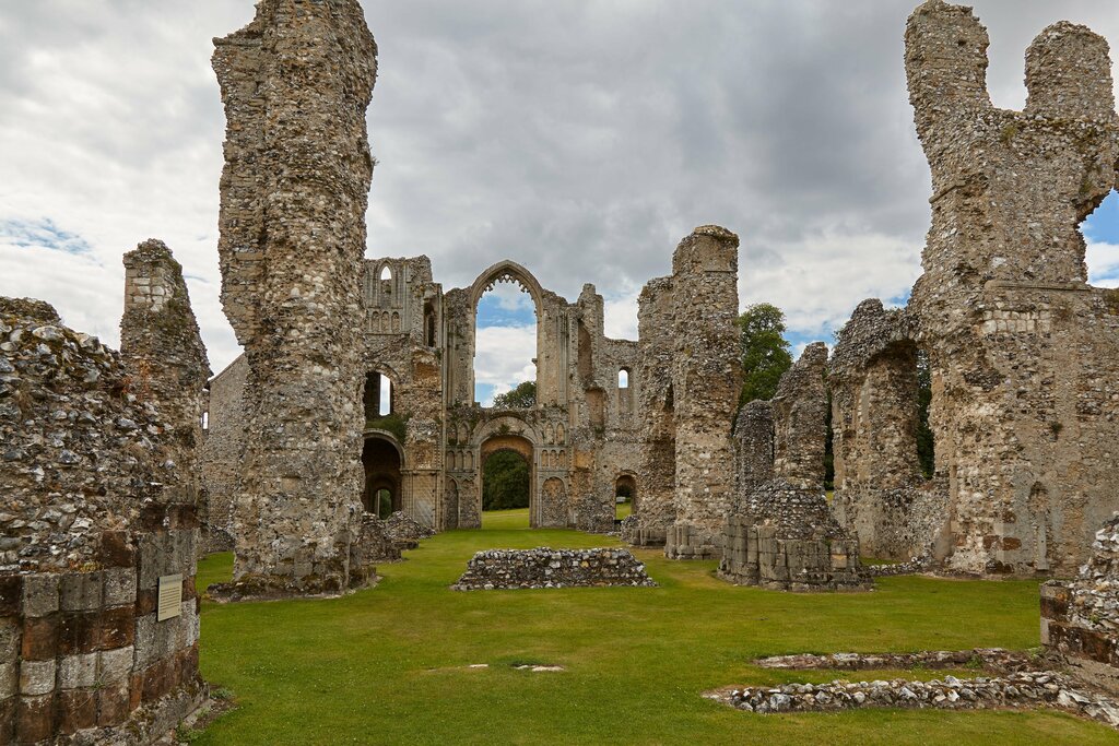 Landmark, attraction Castle Acre Priory, England, photo
