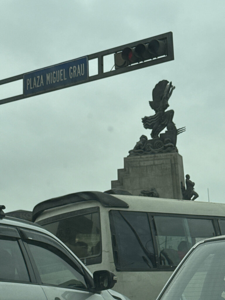 Landmark, attraction Miguel Grau Square, Lima, photo