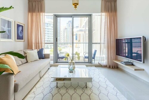 Апартаменты Flashy & Vibrant 1br Apartment in Dubai Marina! в Дубае