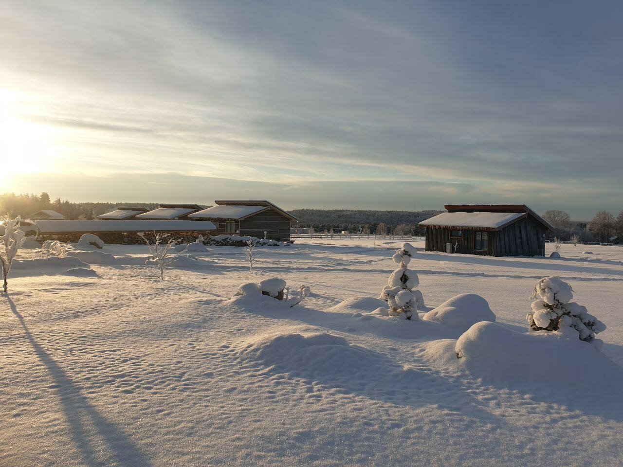 Фото Домики в поле