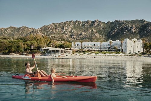 Внешний вид отеля Falkensteiner Resort Capo Boi в Крабонакса/Вилласимиусе, фото 3