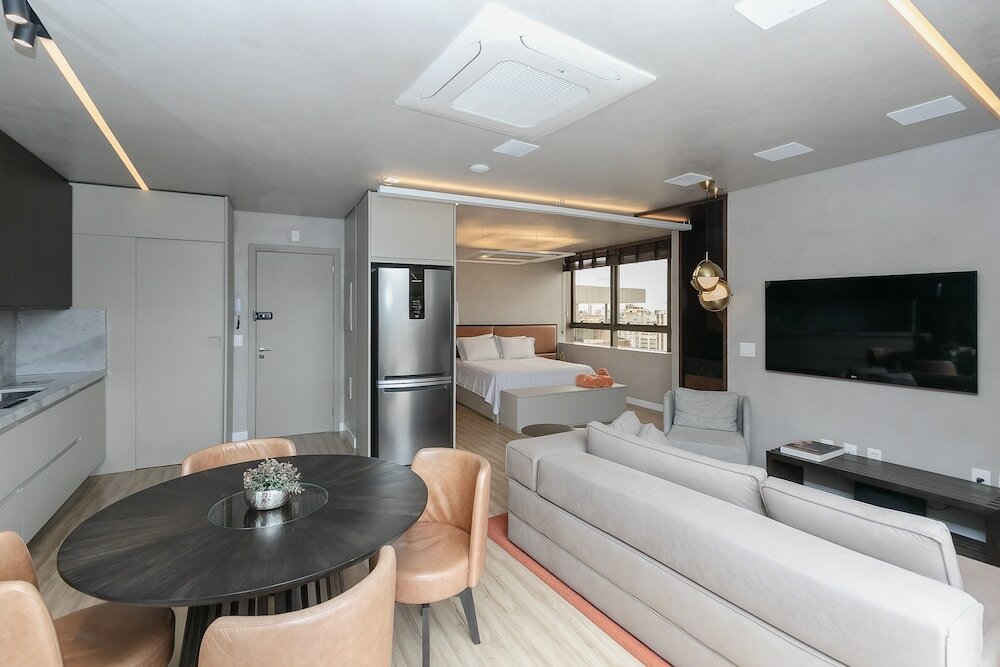 Фото Loft alto padrão com varanda