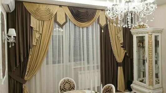Curtains, curtain rods Tekstilny ray, Vladimir, photo