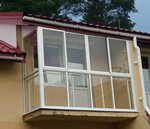 Gorod Balkonov (Krasnoputilovskaya Street, 5), glazing of balconies and loggias