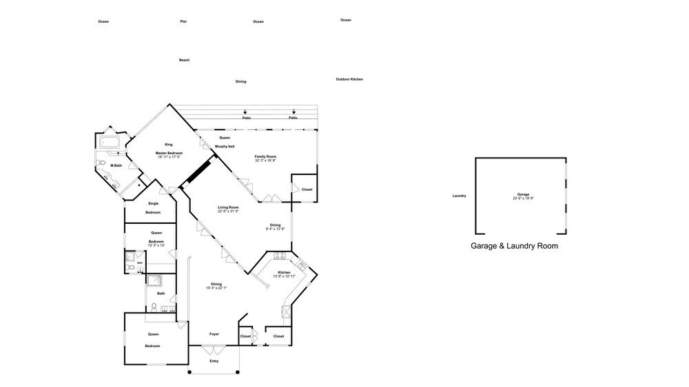 Фото Private Beach Ocean Front Boat Dock Tiki Bar