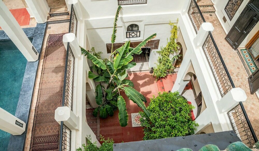Luxury riad stay in Morocco after arriving from USA flight