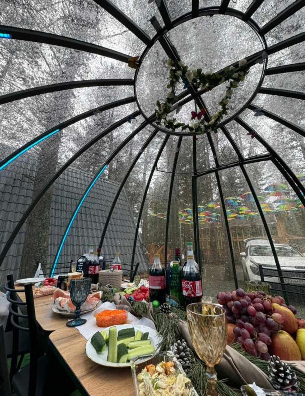 Фото Терраса Домики в Архызе