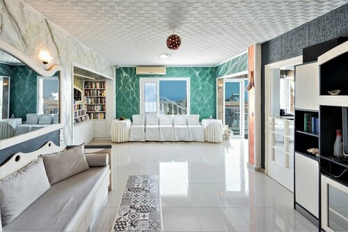 Гостиница Quadruple Room Full View in Blue Apartment Mountain View