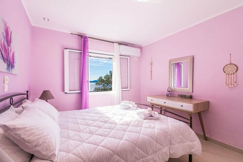 Гостиница Alkinoi Seaview Villa with private Pool by Konnect, Nisaki