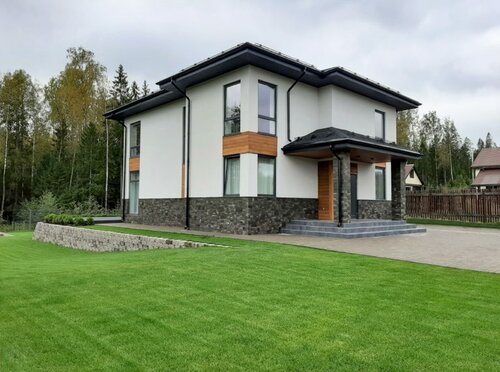 Пенобетон дома под ключ цены проекты Веха, construction of country houses and cottages, Pushkino, mikrorayon Zvyagino