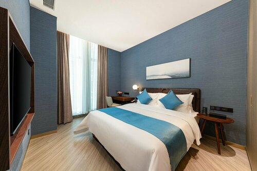 Гостиница Shan Zhi Ye Serviced Apartment Hotel - Houjie Wanda Plaza Liaoxia Subway Station