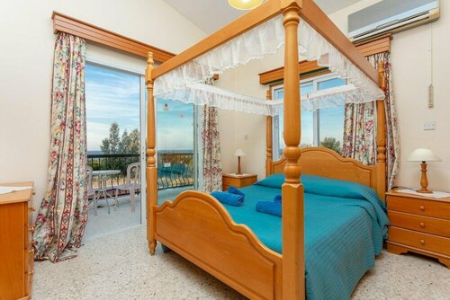 Гостиница Argaka Sun Villa Tria Large Private Pool Walk to Beach Sea Views A C Wifi - 3271