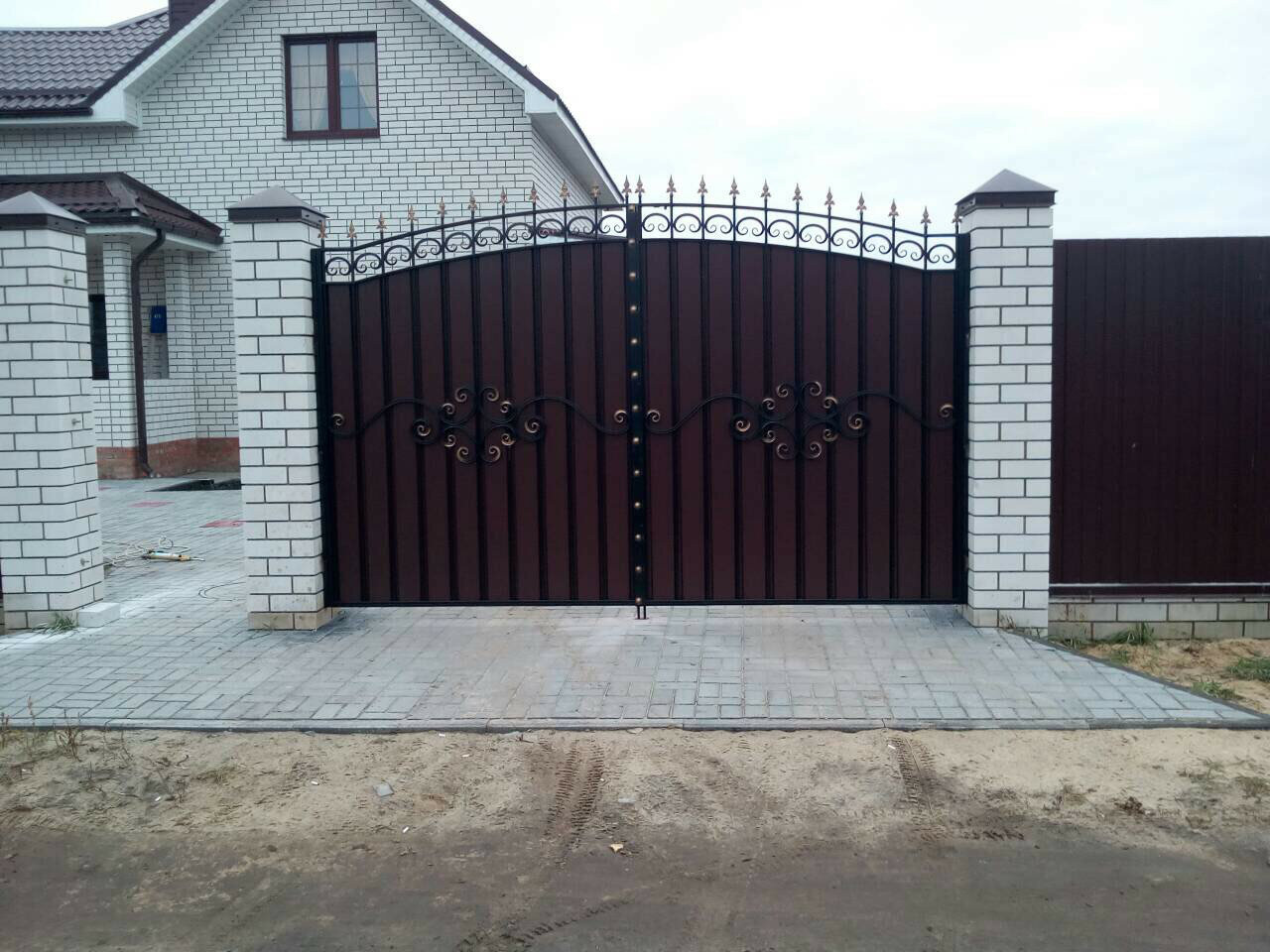 Ворота для дома своими руками варианты