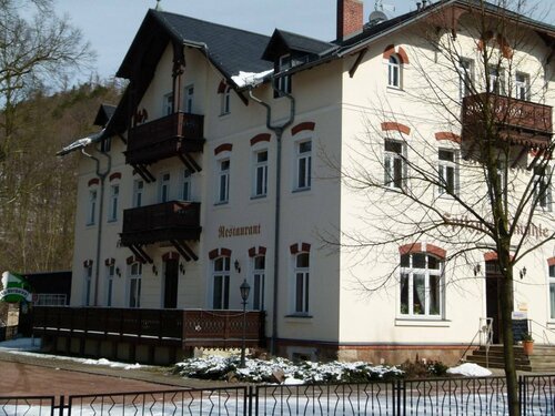 Внешний вид отеля Historische Spitzgrundmühle Coswig в Козвиге, фото 4