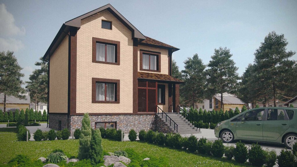 Проект комфортного одноэтажного дома "Омск" - Архитектурное бюро "Домик.про"