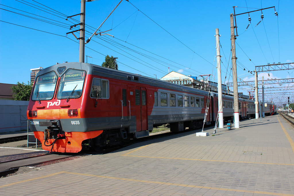 Электричка 6270 краснодар ростов фото Panorama: Kuban Ekspress-Prigorod, railway passenger company, Krasnodar, Tsentra
