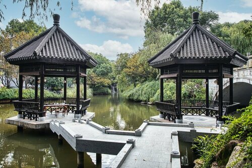 Внешний вид отеля Sheraton Grand Hangzhou Wetland Park Resort в Ханчжоу, фото 2