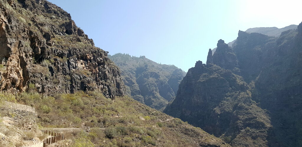 Landmark, attraction Barranco del Infierno, Canary Islands, photo