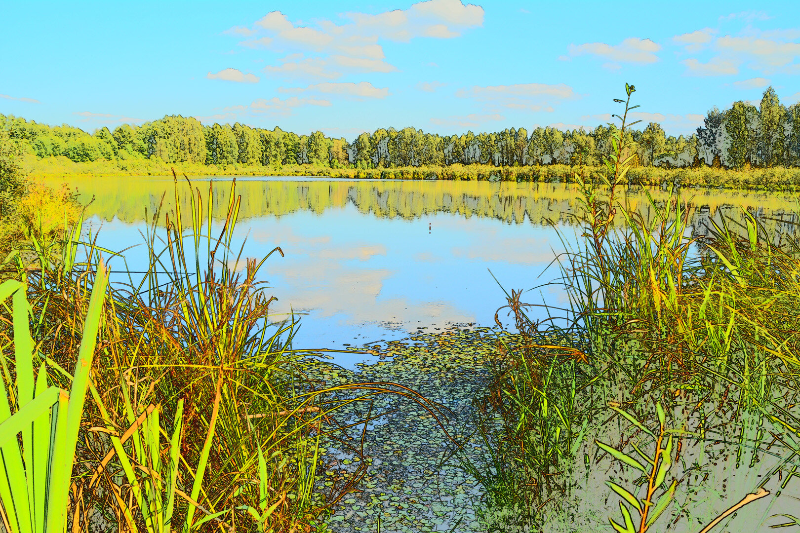 Фото Лес среди болот