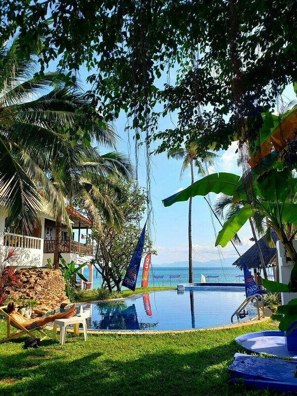 Гостиница Asia Blue - Beach Hostel Hacienda - Deluxe Double or Twin Room With Sea View