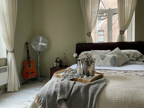 Апартаменты Изысканные апартаменты с 1 спальней и садом в центре города в Риге