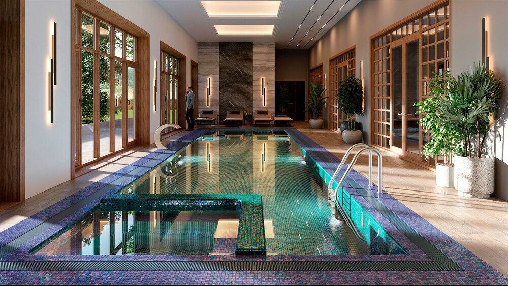 Construction of baths and saunas Astral Swim, Astana, photo