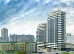 По ул. Выставочная (ulitsa A.A. Vakhova, 4), complejo residencial