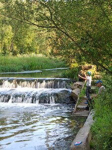 Waterfall (Moscow Region, Istra Municipal District, sadovoye tovarishchestvo Belyayka, Zelyonaya Street), landmark, attraction