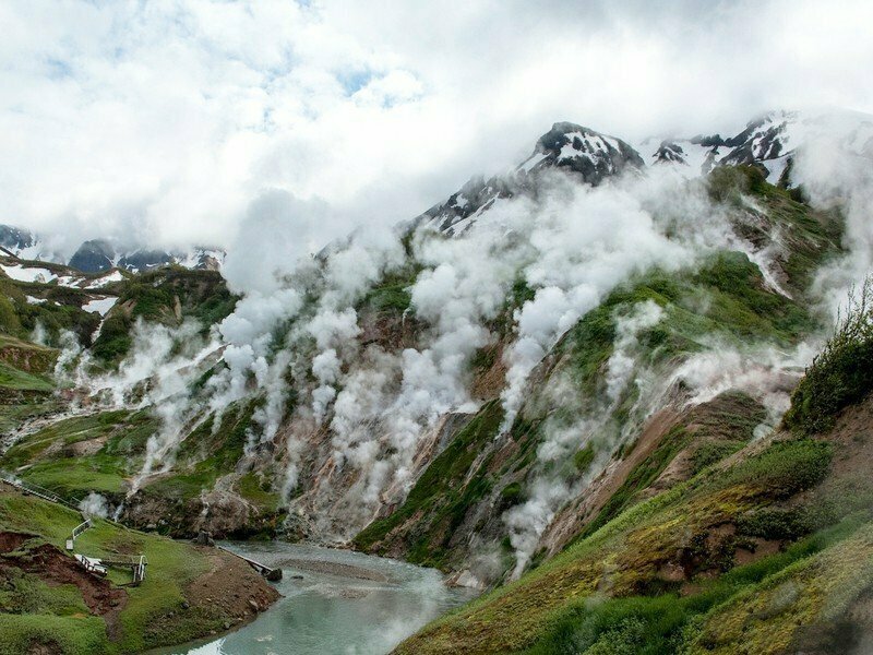 Nature Valley of geysers, Kamchatka Krai, photo