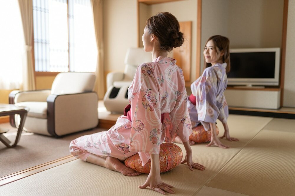 Фото Hotel Hoho A hotel overlooking the Echigo Plain and the Yahiko mountain range