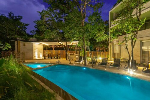 Гостиница Villa Parota 3 Br Penthouse - Attha Cenote в Тулуме