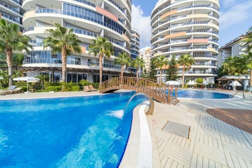 Апартаменты Colorful Flat With Shared Pool and SPA in Alanya в Джумхуриете