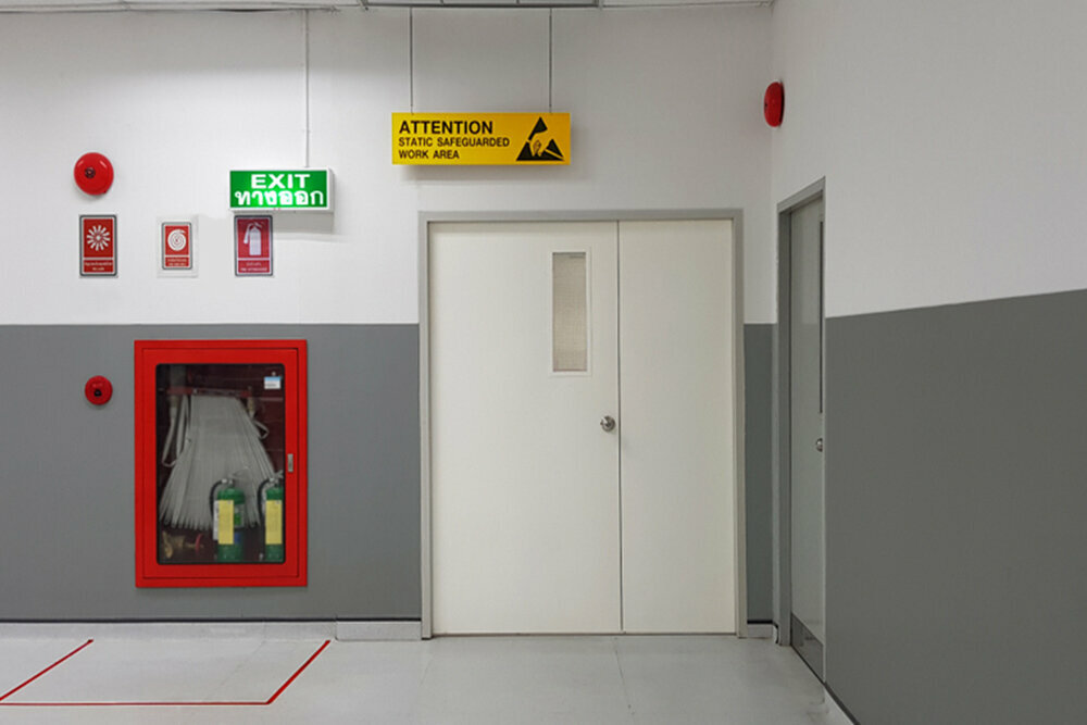 Emergency Exit Gates Lahore, Pakistan.