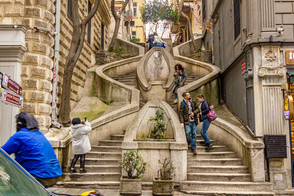 Turistik yerler Kamondo Merdivenleri, Beyoğlu, foto