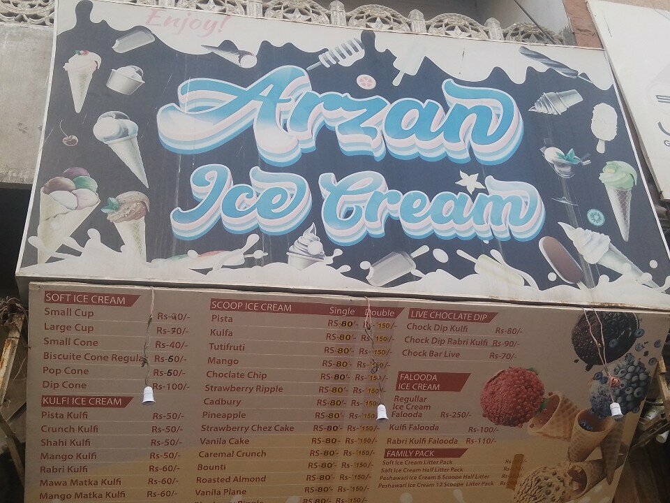 Ice cream Arzan Ice-cream, Karachi, photo