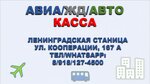 Avia/ZhD kassa (stanitsa Leningradskaya, ulitsa Kooperatsii, 167А), airline tickets