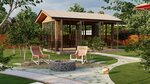 Kedr (ulitsa Gastello, 80), landscape design