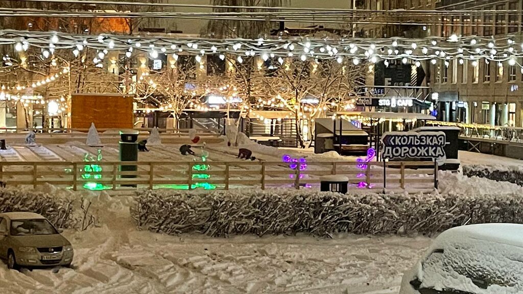 Winter entertainment Скользкая дорожка, Saint Petersburg, photo