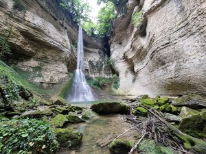 Шакуранский водопад (Autonomous Republic of Abkhazia, Gulripshskiy munitsipalitet, reka Shakuran), waterfall