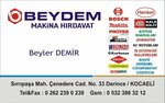 Beydem Machinery (Kocaeli, Derince, Sirripasha Neighborhood, Helal Street, 33), machine building