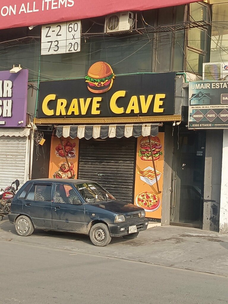 Fast food Crave cave fast food shop, Lahore, photo